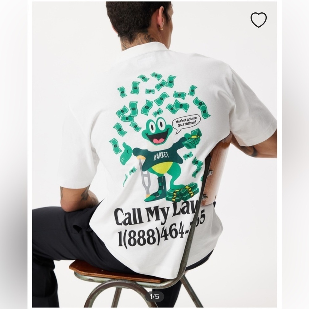 MARKET SLIP AND FALL TEE 🐸💰 - Picture 6 of 6